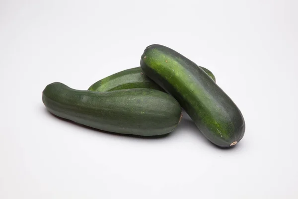 Zucchini Grönsak Som Ofta Används Medelhavsköket Kan Äta Den Olika — Stockfoto