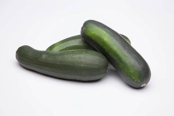 Zucchini Grönsak Som Ofta Används Medelhavsköket Kan Äta Den Olika — Stockfoto