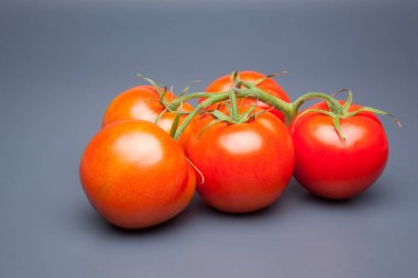 Domates kırmızı ve taze, doğrudan masaya gitmek için bahçeden getirilen, biz salata veya meyve olarak, vitamin ve antioksidanlar açısından zengin çiğ yiyebilirsiniz. domates ile biz meyve suları, reçeller, soslar, tavada yapabilirsiniz, biz et ile doldurabilir ve yapmak 