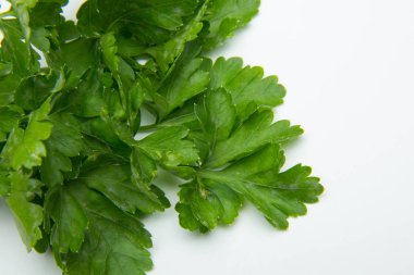 Maydanoz yeşil yenilebilir bir bitkidir, pişirme de kullanılan vitaminler açısından zengin