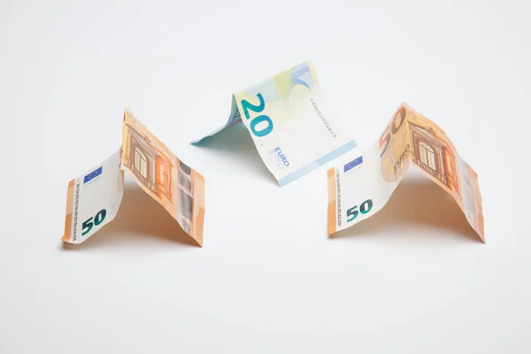 Banconote Euro Utilizzate Nella Comunità Europea Uso Legale Denaro Acquisto — Foto Stock