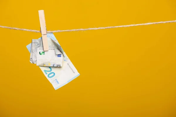 Банкноты Евро Деньги Европейского Экономического Сообщества Деньги Плод Работы Выгоды — стоковое фото