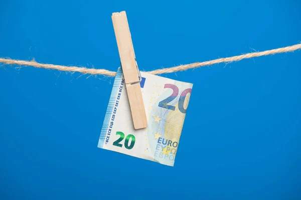 Eurobankovky Peníze Evropského Hospodářského Společenství Peníze Jsou Plody Práce Přínosy — Stock fotografie