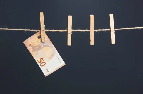 Euro Banknotları Avrupa Ekonomik Topluluğunun Parası Para Işin Meyvesi Yatırımın — Stok fotoğraf