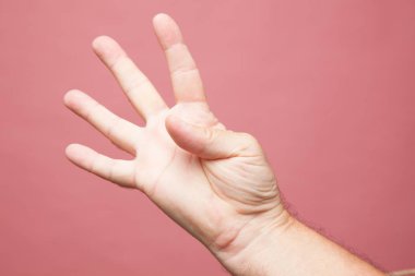 elle yapılan işaret ve işaretler, parmaklarla yapılan sayısal işaretler, bir, iki, üç, dört, beş, zafer işareti, yenilgi, semboller