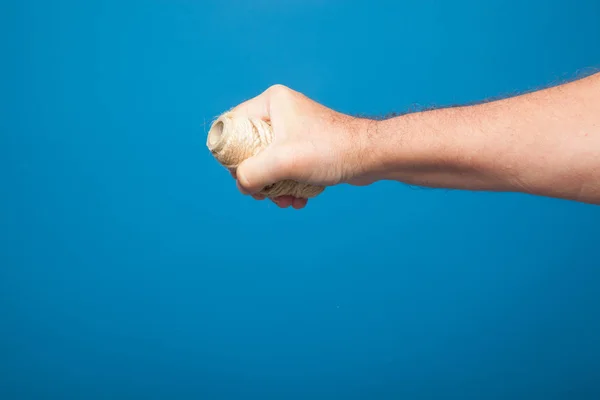 Mão Com Qual São Feitos Sinais Numéricos Punho Apertado Mão — Fotografia de Stock