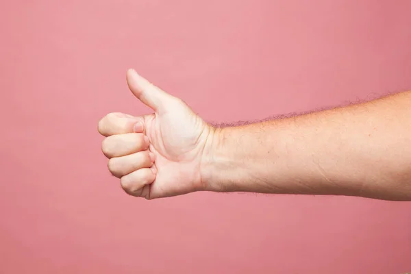 Offene Hand Geschlossene Hand Geschlossene Faust Finger Einer Hand Die — Stockfoto