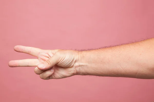 Open Hand Gesloten Hand Gesloten Vuist Vingers Van Één Hand — Stockfoto
