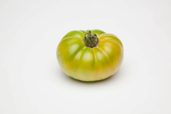 Tomates Verdes Recém Trazidos Horta Para Serem Levados Consumidor Final — Fotografia de Stock