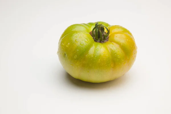 Green Tomatoes Freshly Brought Garden Taken Final Consumer Market Sold — Stock Photo, Image