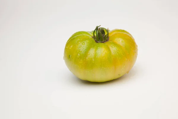 Green Tomatoes Freshly Brought Garden Taken Final Consumer Market Sold — Stock Photo, Image