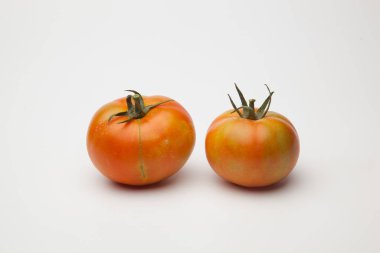 yeşil domates, kırmızı domates, olgun ve olgun, taze pazara bahçeden getirdi. Olgun domates tatlı ve hakkında tüketilecek, yeşil domates olgun hakkında. Organik domates, meyve suları ve salatalarda çiğ olarak tüketilebilir