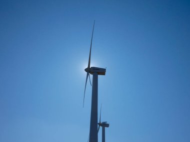 Elektriğin temiz olarak üretildiği rüzgar çiftliği