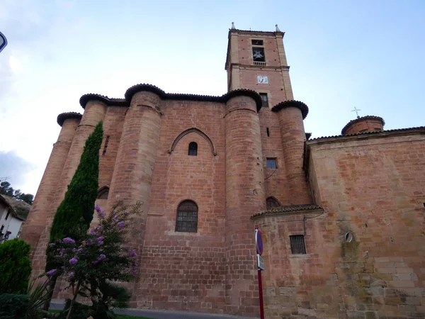Buildings of the city of Najera, in La Rioja, Spain, pilgrims crossing the Camino de Santiago; Old buildings, churches and palaces.