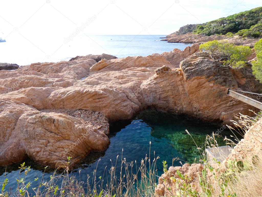 Costa Brava, Girona, Spain, Mediterranean coast, full of beaches and cliffs, rugged landscape, beautiful very beautiful