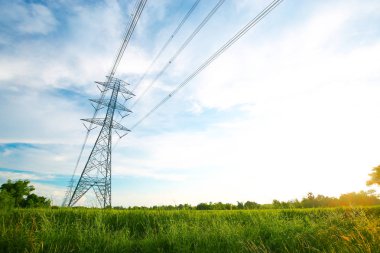 Elektrik hattı direk enerji ve iletişim için