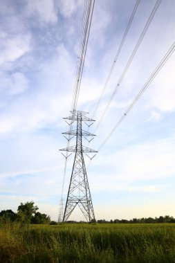 Elektrik hattı direk enerji ve iletişim için