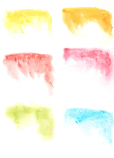 Aquarell Handmalerei Auf Weißem Papier Als Hintergrund Und Textur Pastell — Stockfoto