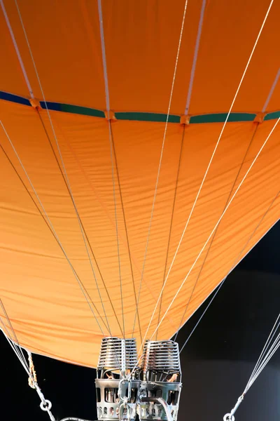 Színes Hőlégballon Kék Alatt Nap Tűz Ballon — Stock Fotó