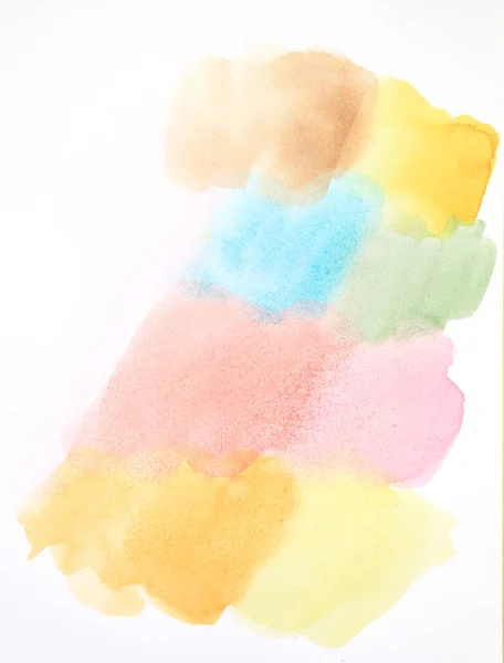 Watercolor Hand Painting White Paper Background Texture Pastel Light Color — Stock Photo, Image