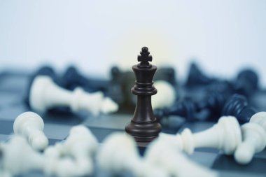 Satranç figürleri gemide closeup