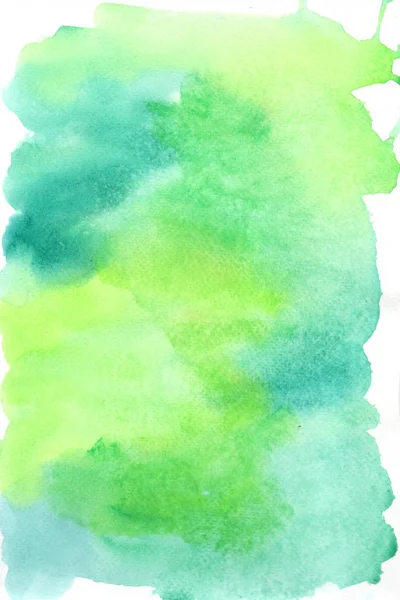 Aquarelle Peinture Main Bleu Vert Rouge Jaune Rose Art Couleur — Photo