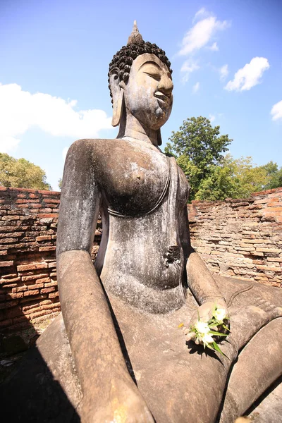 Historischer Tempel Nationalpark Sukhothai Thailand Jahr 2018 Unesco Welterbe Für — Stockfoto