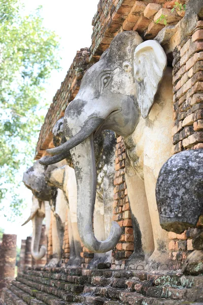 Starożytny Historyczny Park Narodowy Świątyni Sukhothai Tajlandia 2018 Roku Unesco — Zdjęcie stockowe