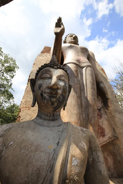 Історичний Національний Парк Стародавнього Храму Сукхотаї Таїланд 2018 Рік Всесвітня — стокове фото