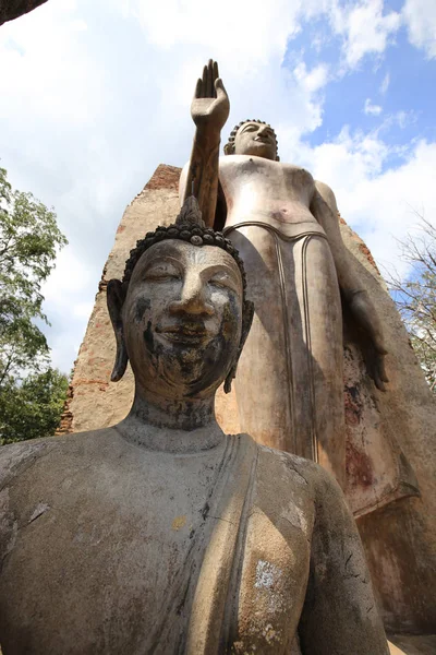 Historischer Tempel Nationalpark Sukhothai Thailand Jahr 2018 Unesco Welterbe Für — Stockfoto