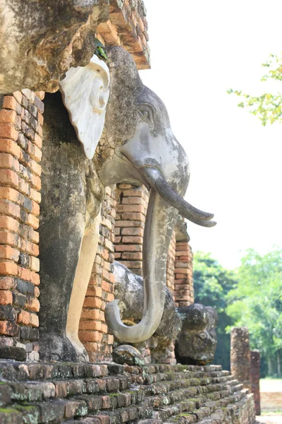 Starożytny Historyczny Park Narodowy Świątyni Sukhothai Tajlandia 2018 Roku Unesco — Zdjęcie stockowe