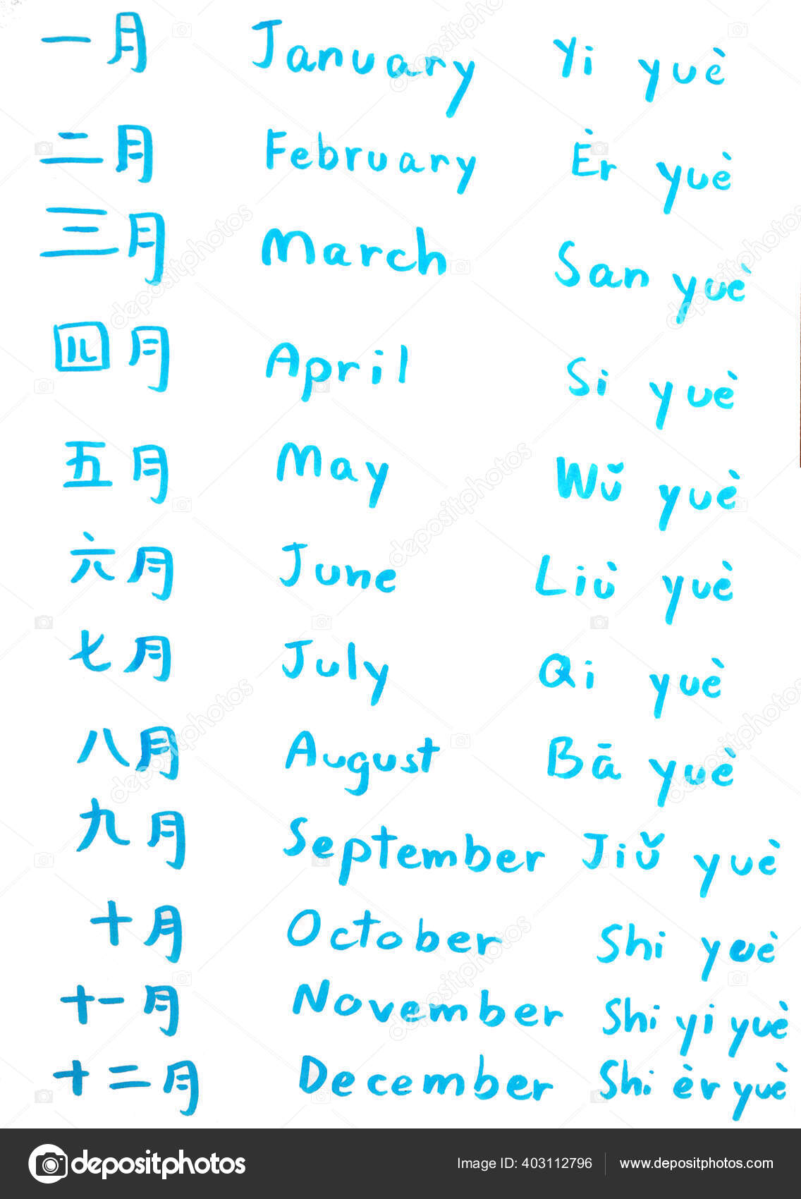 学习中文字母表和单词韩子和韩宇在简体中文字母表学习中中文手写在纸上用人的手色书写——图库图片© lynn.ku56@gmail.com  #403112796