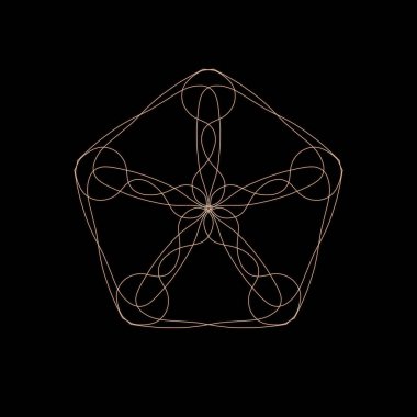 Mandala geometrisi meditasyon için güzel bir işaret. Mandala sanatının dijital çizimi. Tibetli ve Hintli olarak meditasyon sanatı duada kullanılıyor.