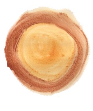 Suluboya toprak tonu, kahverengi, sırılsıklam. Arka plan için yumuşak doku. El boyası kağıt üzerinde kahve ve süt gibi