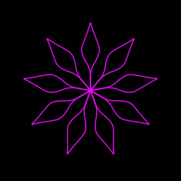 Mandala Geométrica Hermosa Señal Para Meditación Ilustración Digital Del Dibujo — Foto de Stock