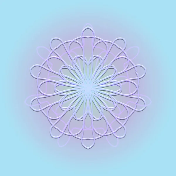 Mandala Geometric Beautiful Sign Meditation Digital Illustration Drawing Art Mandala — Stock Photo, Image