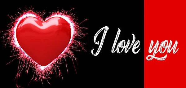 Valentinstag Ich Liebe Dich Romantischer Hintergrund — Stockfoto