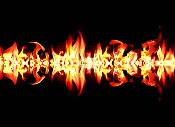 Вогонь Полум Палаючим Темно Червоно Помаранчевим Тлом Вогонь Полум Елемент — стокове фото