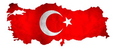 bayrak Türkiye Haritası.
