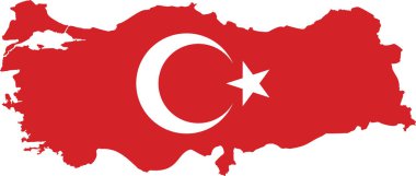 bayrak Türkiye Haritası.