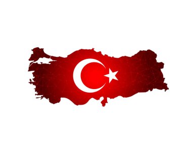 bayrak Türkiye Haritası.