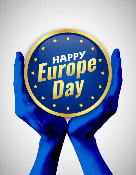 Europe Day. Annual public holiday in May. Is the name of two annual observance days - 5 May by the Council of Europe and 9 May by the European Union. Poster, card, banner and background. Vector - Vektr