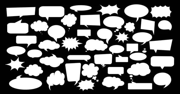 Icon White Paper Talking Balloon Text Communication Greetings Fun Poster — Stock Vector