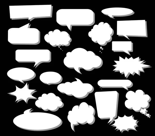 Icône Papier Blanc Parlant Ballon Avec Texte Pour Les Salutations — Image vectorielle