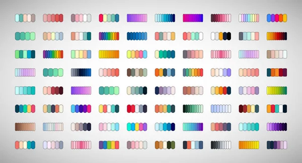 Fashion Color Trend Farbpalette Swatches Vector Design Prognose Des Zukünftigen — Stockvektor