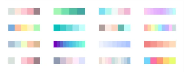 Mode Tendance Couleur Palette Couleurs Swatches Vector Design Prévision Tendance — Image vectorielle