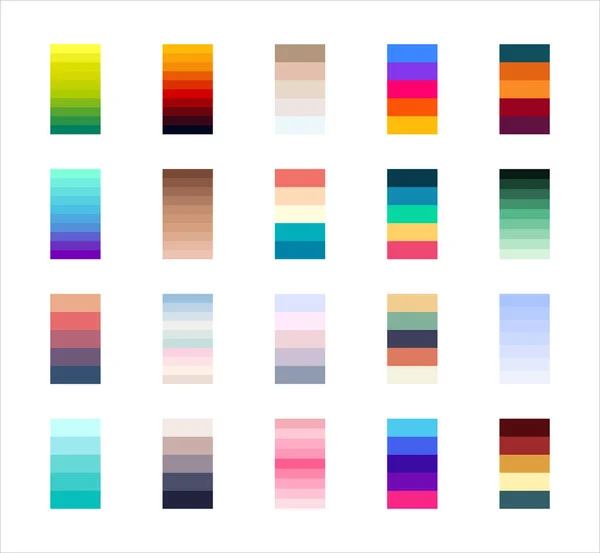 Moda Rengi Eğilimi Renk Paleti Örnekleri Vektör Tasarımı Gelecekteki Renk — Stok Vektör