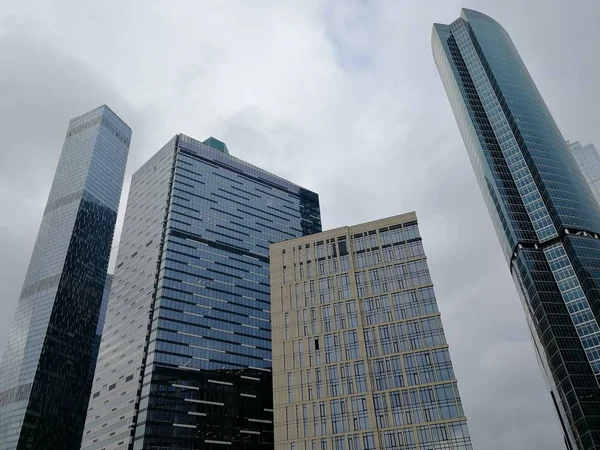 莫斯科市商务中心的摩天大楼 — 图库照片
