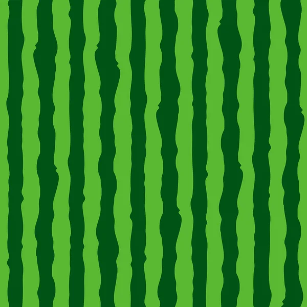 Patrón sin costura de textura realista sandía. Fondo de sandía rayas verdes . — Vector de stock