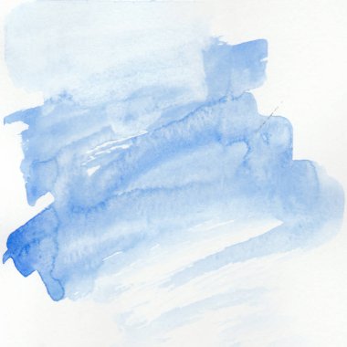 Açık mavi suluboya renkli 